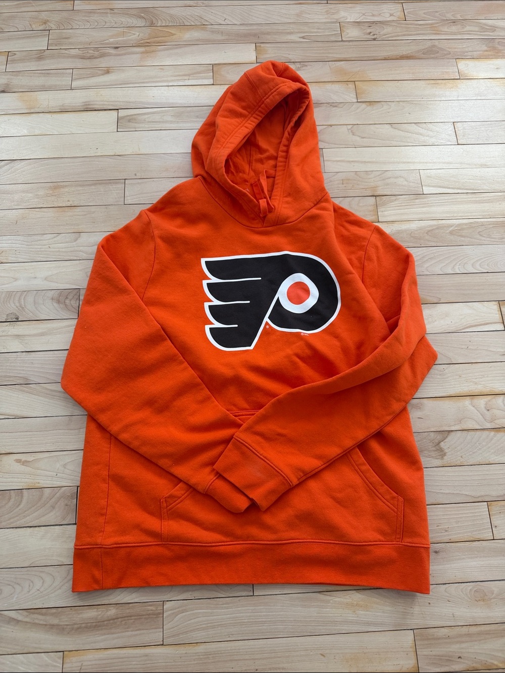 Fanatics Orange Hooded Sweatshirt with Black and White Team Emblem